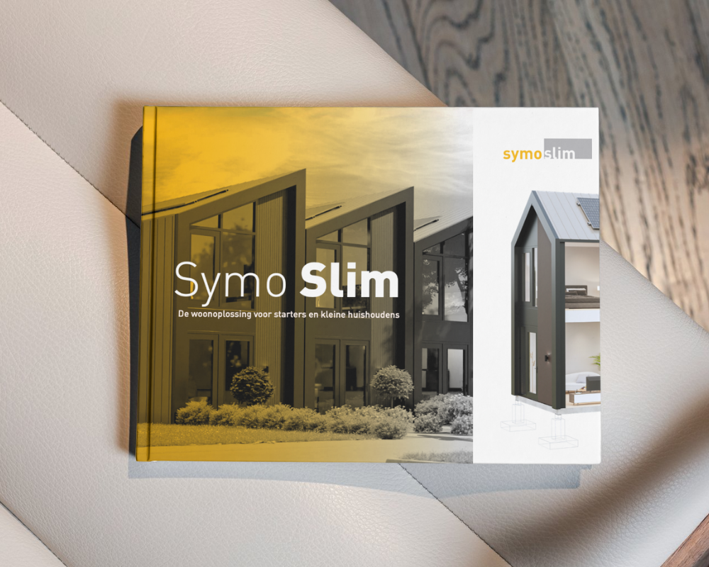 Brochure Symo Slim: de woonoplossing voor starters en kleine huishoudens.